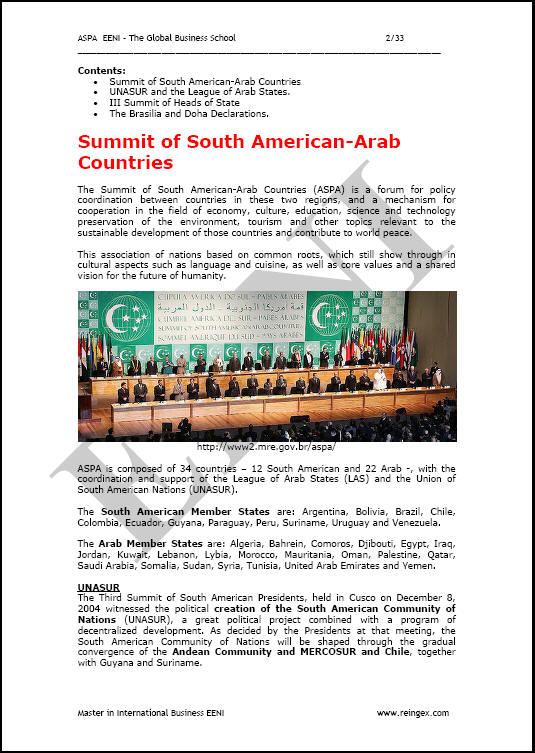Kursus Online: Konferensi Tingkat Tinggi Arab-Amerika Selatan (ASPA)