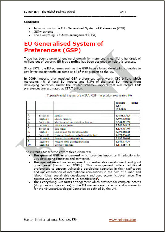 Uni Eropa Sistem Generalisasi dari Preferensi GSP
