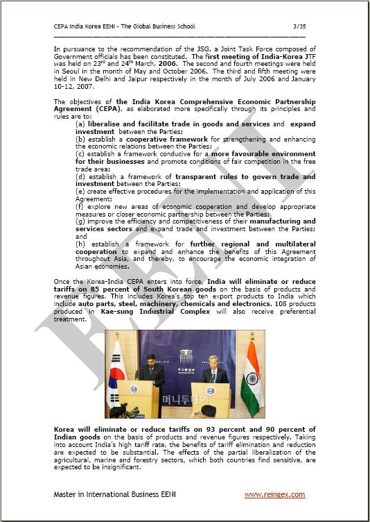 India-Korea Selatan Perjanjian perdagangan bebas (Kursus, Magister, Doktor)