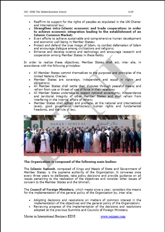 Organisasi Kerja Sama Islam (OKI) Indonesia, Magister