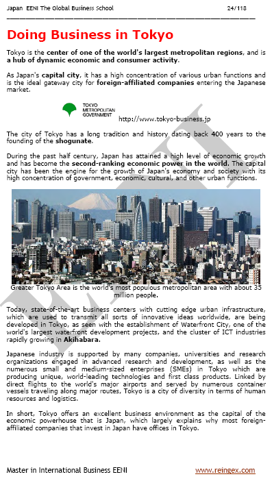 Perdagangan Luar Negeri dan Bisnis di Tokyo Jepang